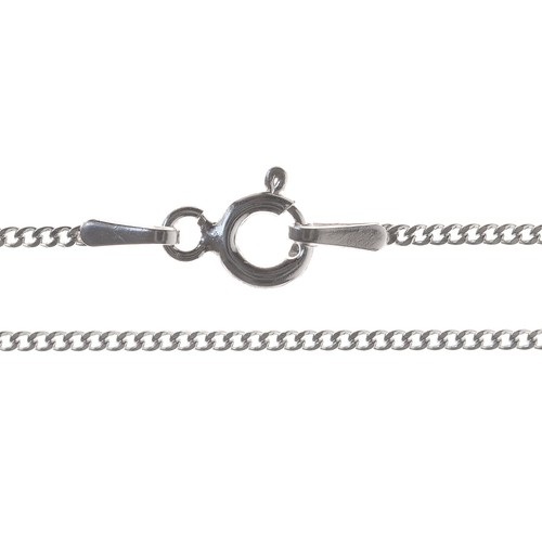 Sterling Silver Curb Anklet Ankle Chain Stamped Italian 925 - 9.5inch - 1.2mm