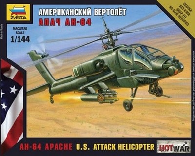 Zvezda Models AH-64 Apache Helicopter