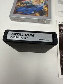 Fatal Run Atari 7800 1990 CIB Warranty Insert And Plastic TESTED WORKING