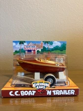 Chevron CC Boat And Trailer Vintage Toy - NEW