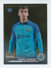 2022-23 Marc Casado Topps Stadium Club Chrome Gold FC Barcelona Rookie Card 9/50. rookie card picture