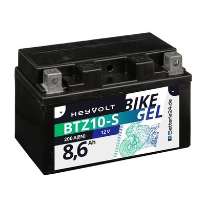 GEL Motorradbatterie 8,6Ah 12V BTZ10-S 50922 50901 GTZ10-S YTZ10S-BS GEL12-10B-4