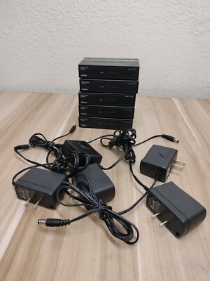 (LOT OF 5) TRENDnet  TEG (TEG-S50g) 5-Ports External Switch w/ Adapter