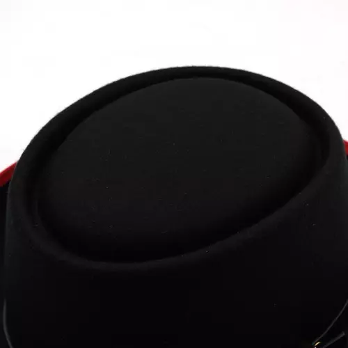 Men Pork Pie Bowler Hat Dad Flat Fedora Gambler Feather Dance Jazz Cap Lady - Picture 14 of 23