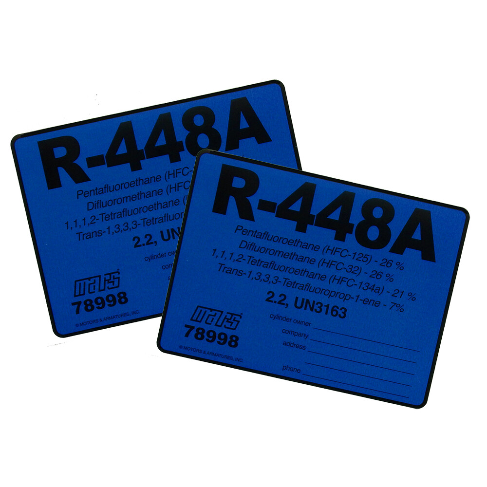 R-448A / R448A Label # 78998 , Pack of (2) | eBay