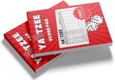Score Pads for Yahtzee with Tear Off Pages: 6X9, 100 Sturdy Score Sheets