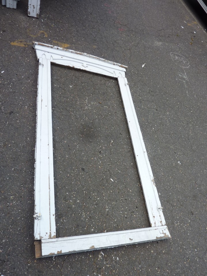 c1880 WINDOW pediment VICTORIAN gingerbread header & surround molding ...