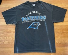 Vtg 90s 1996 Carolina Panthers NFL Single Stitch T-Shirt Size 2XL