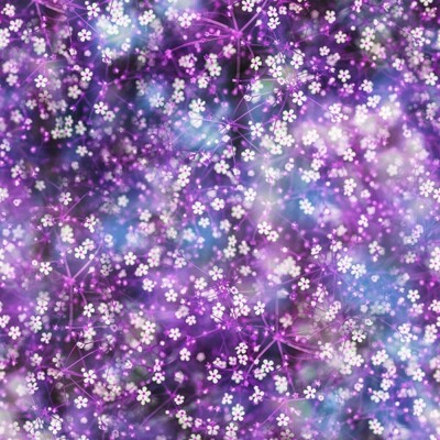 Garden Bliss By Hoffman Fabrics - Violet Daisies   #T4904-81