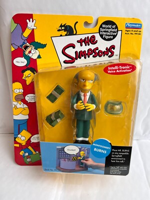 BNIB Playmates Interactive The Simpsons Serie 1 Mr Montgomery Burns Figur WOS