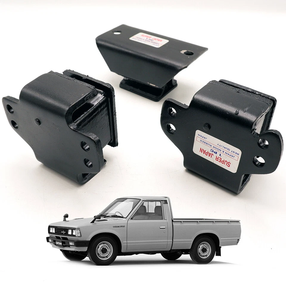 Front Rear Engine Transmission Mount Mounting Fits Datsun Nissan 720 '80 '91 - Image 4 of 4