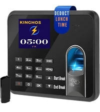 Standalone Employee Attendance Time Clock Biometric Fingerprint Terminal