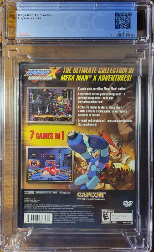 Mega Man X Collection Playstation 2 PS2 2005 Y Folds Sealed New CGC 9.9 A++ - Image 2 of 3