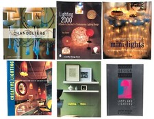 Lamps and Lighting Interior Design Resource Book Lot Chandeliers Decor 6 Vol