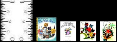 1:12 SCALE MINIATURE GOLDEN BOOK THREE LITTLE KITTENS  DOLLHOUSE SCALE
