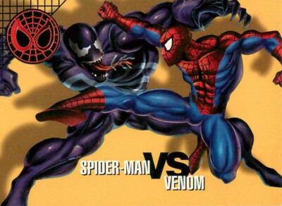 SPIDER-MAN VS VENOM 1996 Marvel Vision EMBOSSED Card #25