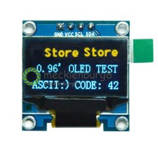0.96" 128X64 OLED I2C IIC Serial Yellow Blue LCD LED Display Module for Arduino