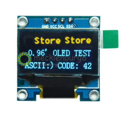 0.96'' 128X64 OLED I2C IIC Serial Yellow Blue LCD LED Display Module for Arduino