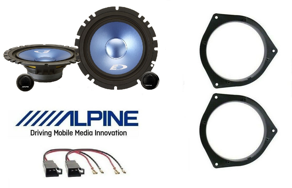 ALPINE SXE-17CS KIT 4 casse per FORD KA DAL 2009> con ADATTATORI E SUPPORTI ANT