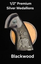 Colt Grizzly/Kodiak 2024 OS Ext Target Grips "Moonlight Stroll" Inset Bear/Moon
