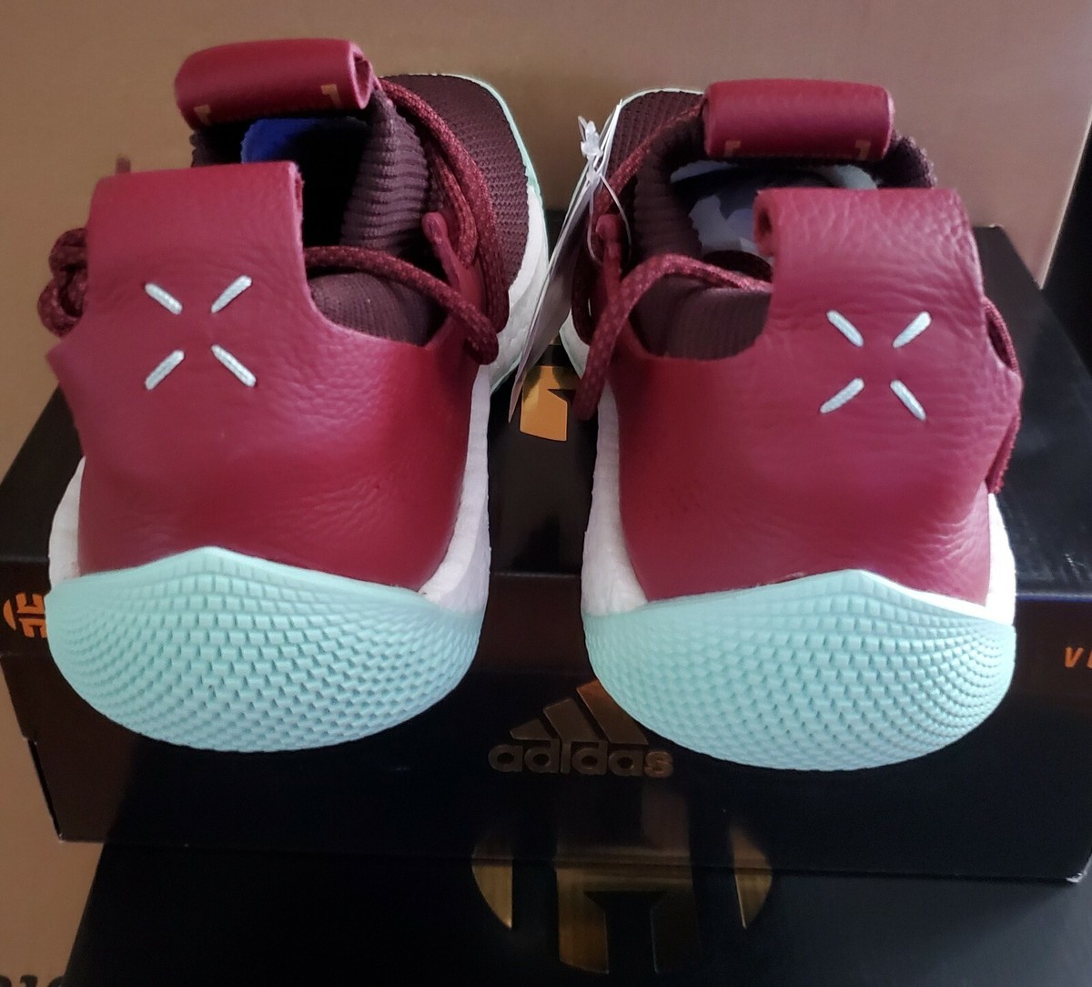 Size 10 - adidas Harden Vol 2. LS Maroon Mint for sale online | eBay