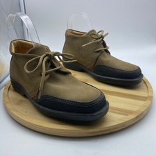 Scarpe stivali chukka Varuk donna pelle marrone suola gomma Made Italy taglia 5,5