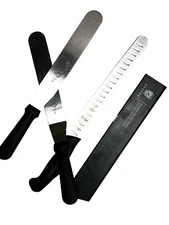 Lot of 3 Mercer Culinary Knife Slicer, Spatulas M23011, M18800, M18880