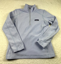 Patagonia 1/4 Zip Fleece Pullover Micro D Womens S Lavender Activewear 26278