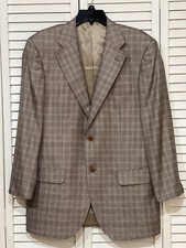 Luigi Bianchi Mantova Silk Wool Blend Jacket Size 38 R