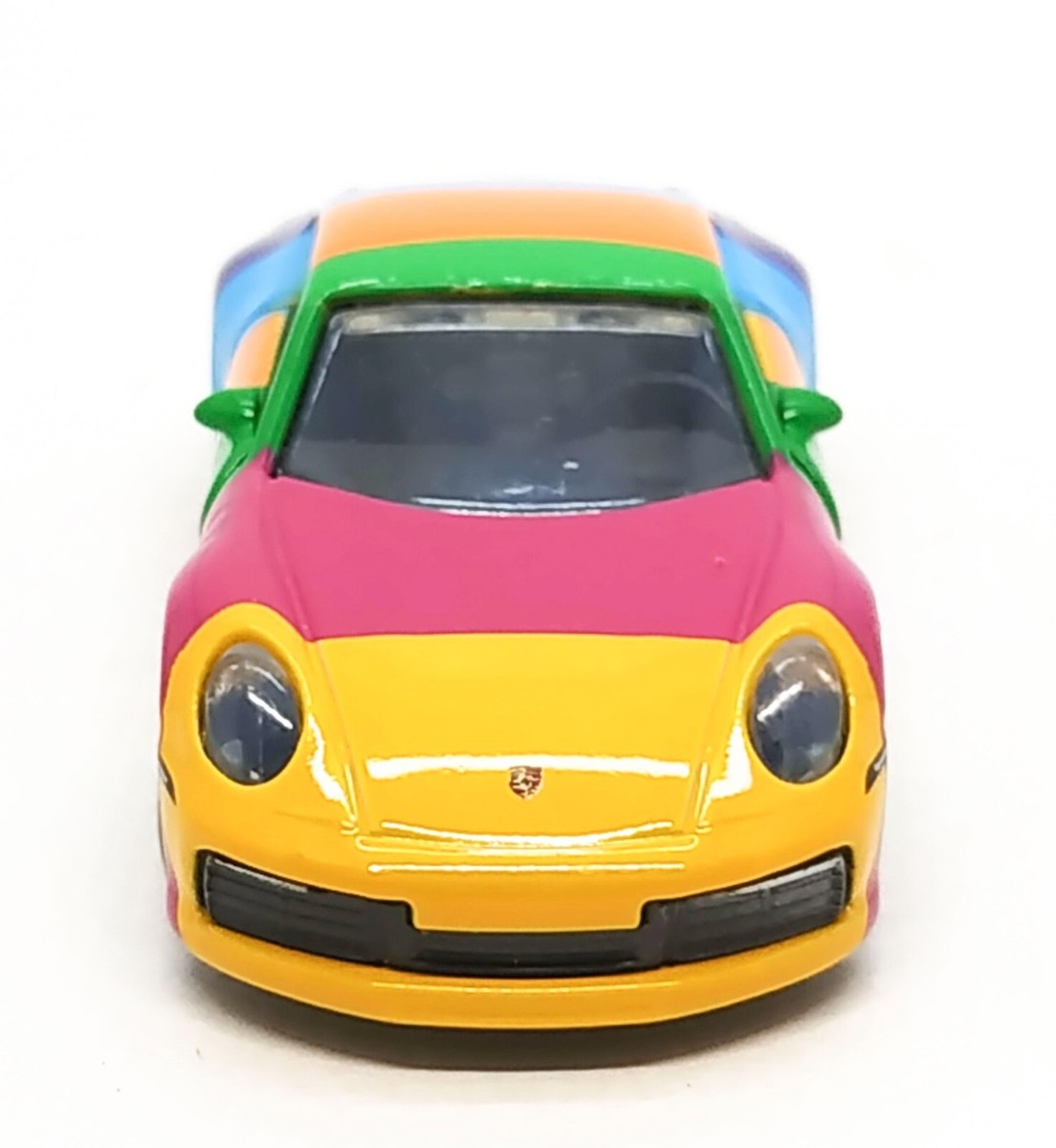 Miniature Majorette Porsche 911 Carrera S – Échelle 1/64, édition Rainbow Thaïlande 30 Ans, Neuve