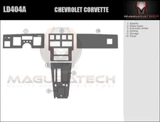 Dash Trim Kit for CHEVROLET CORVETTE 84 85 86 87 88 89 carbon fiber wood aluminu