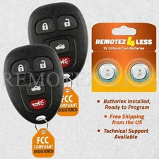 2 For 2005 2006 2007 2008 Pontiac Grand Prix 4b Keyless Entry Remote Car Key Fob