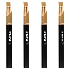 4 X Stagg SM5B Maple Wood Tip Drumsticks 5B