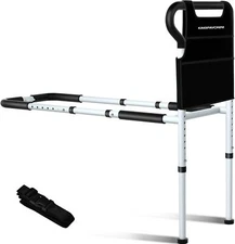 Bed Rails for Elderly Adults Safety - Adjustable Bed Cane with Non-Slip Ergon...