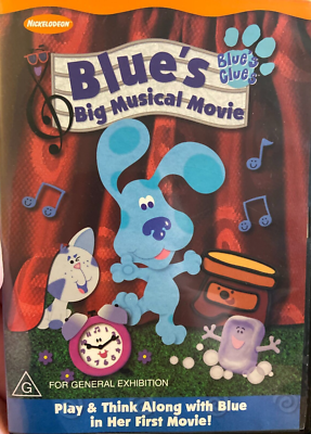 Blue's Clues - Blue's Big Musical Movie region 4 DVD (2000 kids