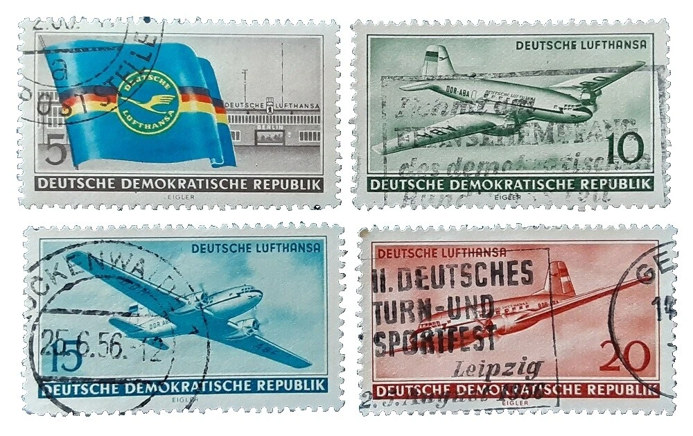 Aviation Used German & Colonies Stamps