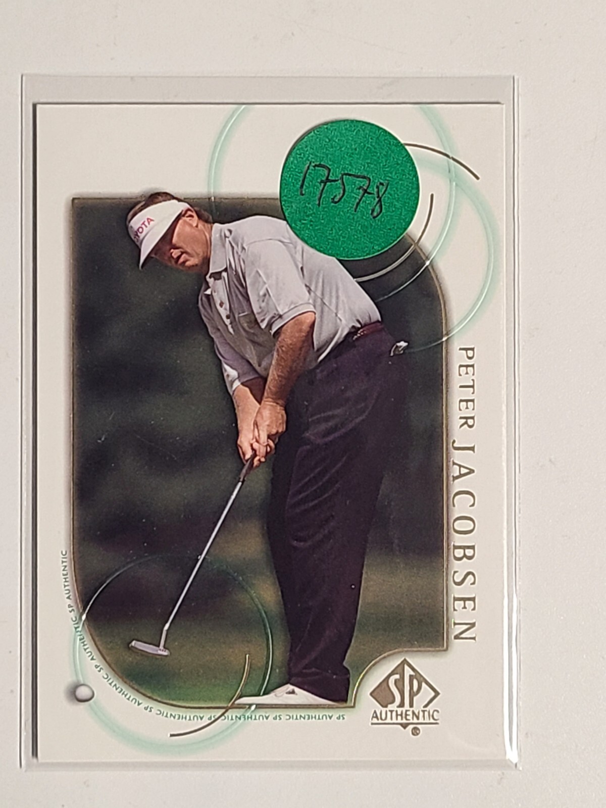 2001 SP Authentic Golf Card #31 Peter Jacobsen