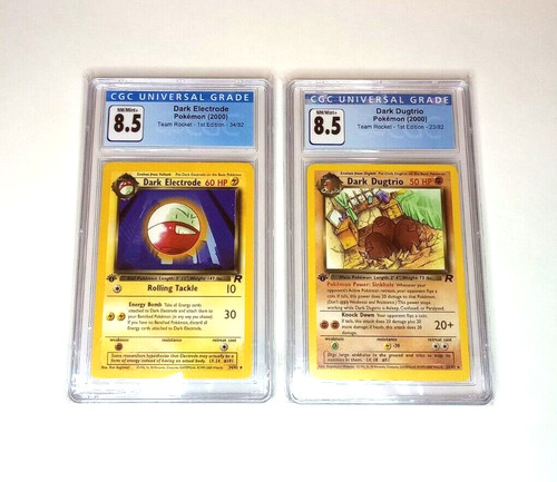 Dark Dugtrio (1st Edition) graded CGC 8.5 for sale on eBay