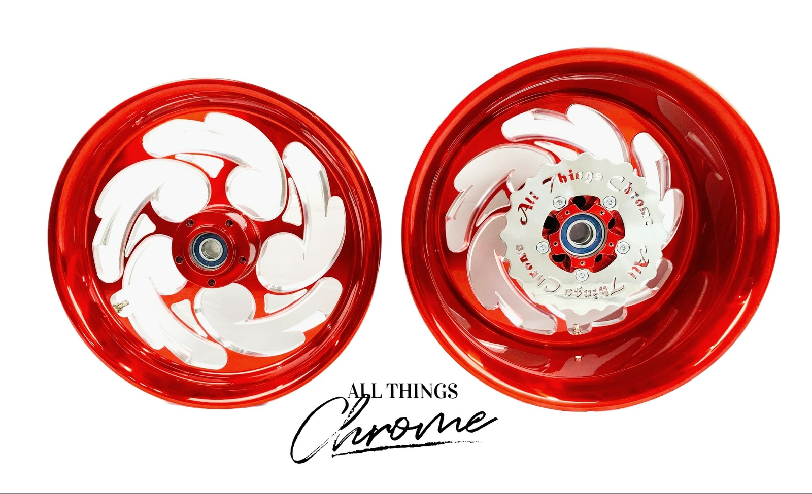 GSXR 300 FAT TIRE CANDY RED CONTRAST SHREDDER WHEELS 2009-2020 SUZUKI GSXR 1000