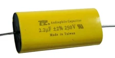 10x TMC AUDIOPHILE, 2.2uF ± 2%, 250V, MPA Film Capacitor for Crossover