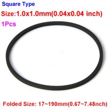 1mm Square Type Rubber Drive Belt Tape for Cassette Recorder Turntable CD DVD
