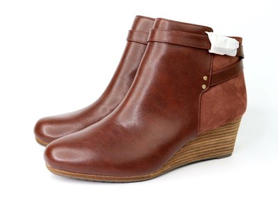 dr scholl's double wedge bootie