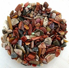 One Ounce Polished Smaller Agate Jasper 4mm - 12mm Inlay Chip Craft Woodworking