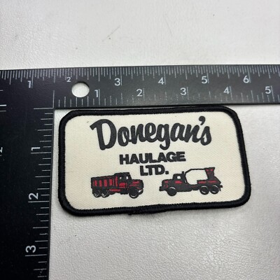 Vintage DONEGAN'S HAULAGE LTD. Patch (Truck, Cement Truck) 52Q9