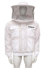 DEM7303 Premium Imkerjacke mit Hut – Atmungsaktives Mesh & Stichschutz für Erwac