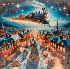 Polar Train - Palmaris Puzzles - Wooden Puzzles For Adults