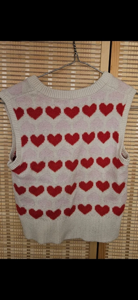 ❤️ Chaleco Suéter Corazón Azul Marino Antiguo 💥Niños Niñas Talla XL (14-16) 👀💯 Foto 2 de 3