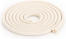 1 Metro Di Stoppino Rotondo 100% Puro Cotone Largo 5,0 Mm per Lampada a Olio E P