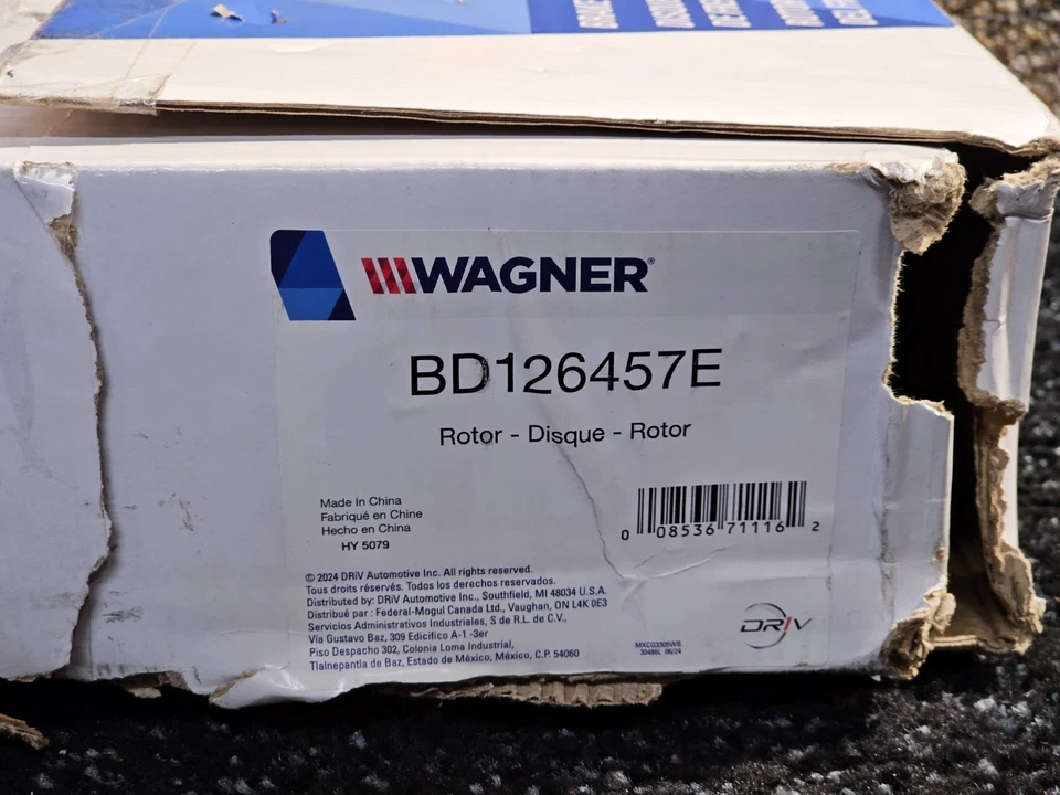 Rotor de freno trasero Wagner BD126457E con ventilación lisa para Cadillac Escalade 2007-2020 Foto 3 de 4