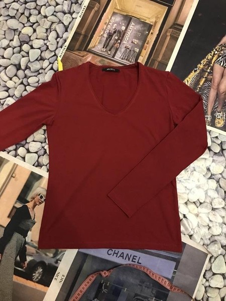 Women Navyboot Sweater Burgundy 38 / M / 46
